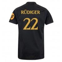 Pánský Fotbalový dres Real Madrid Antonio Rudiger #22 2023-24 Třetí Krátký Rukáv